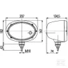 Phare avant oval