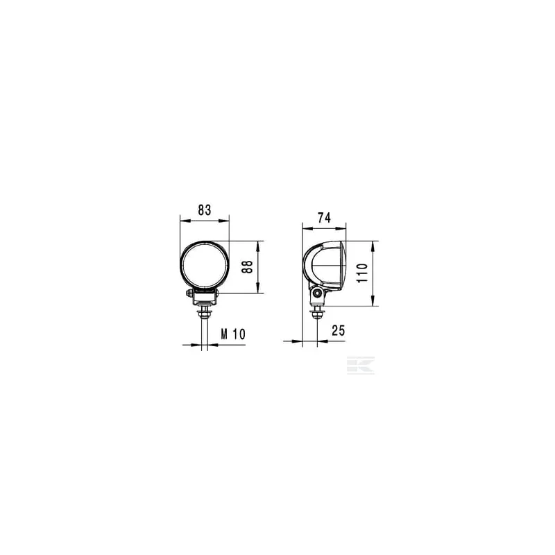 Phare de travail à LED longue portée M70