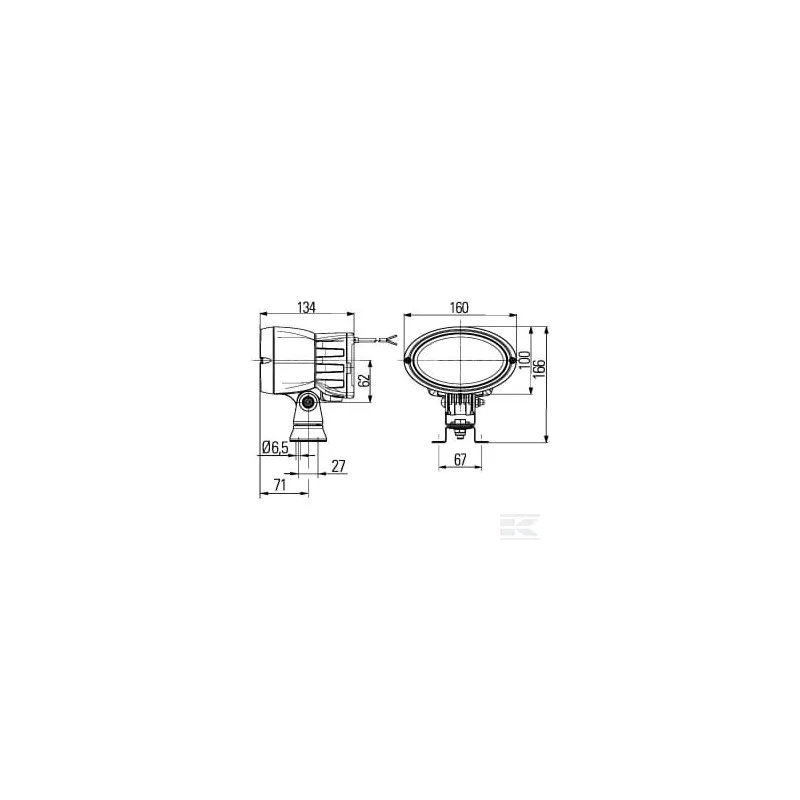 Phare de travail Xenon