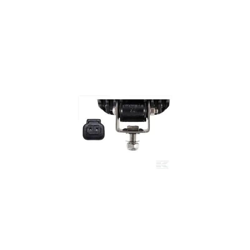 Phare de travail LED, 4000 lm, rectangulaire 12-24 V, blanc, 115 x 85,5 x 132,5 Deutsch plug, 8 LED, Hella