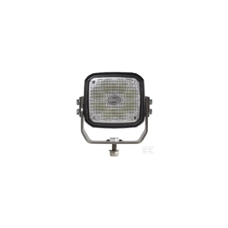Phare de travail LED 4000lm, carré 12/24V, blanc, ultra longue portée prise Deutsch 8 LED Hella