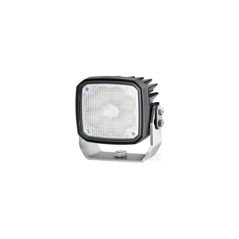 Phare de travail LED 4000lm, carré 12/24V, blanc, ultra longue portée prise Deutsch 8 LED Hella