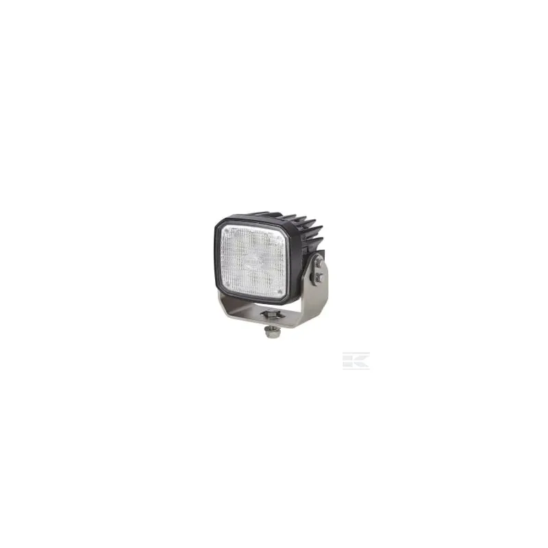 Phare de travail LED 4000lm, carré 12/24V, blanc, ultra longue portée prise Deutsch 8 LED Hella