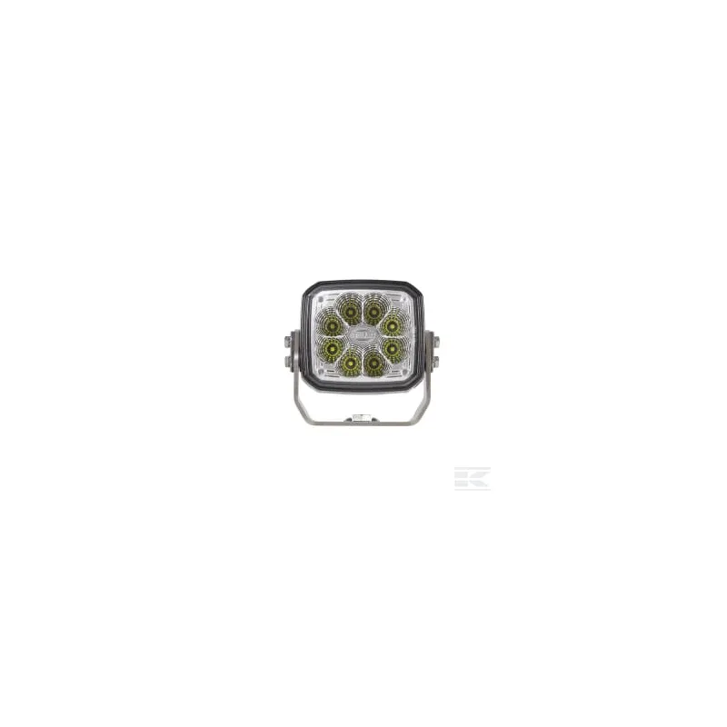 Phare de travail LED 4000lm, carré 12/24V, blanc, ultra longue portée prise Deutsch 8 LED Hella