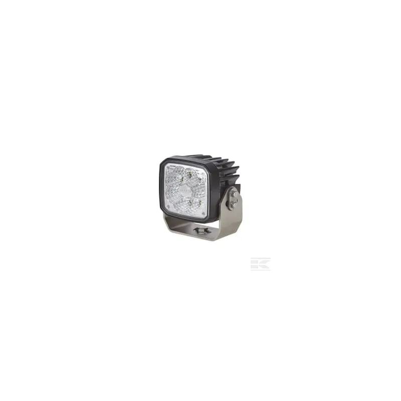 Phare de travail LED 4000lm, carré 12/24V, blanc, ultra longue portée prise Deutsch 8 LED Hella