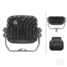 Phare de travail LED 4000lm, carré 12/24V, blanc, ultra longue portée prise Deutsch 8 LED Hella