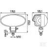 Phare de travail OVAL 90LED