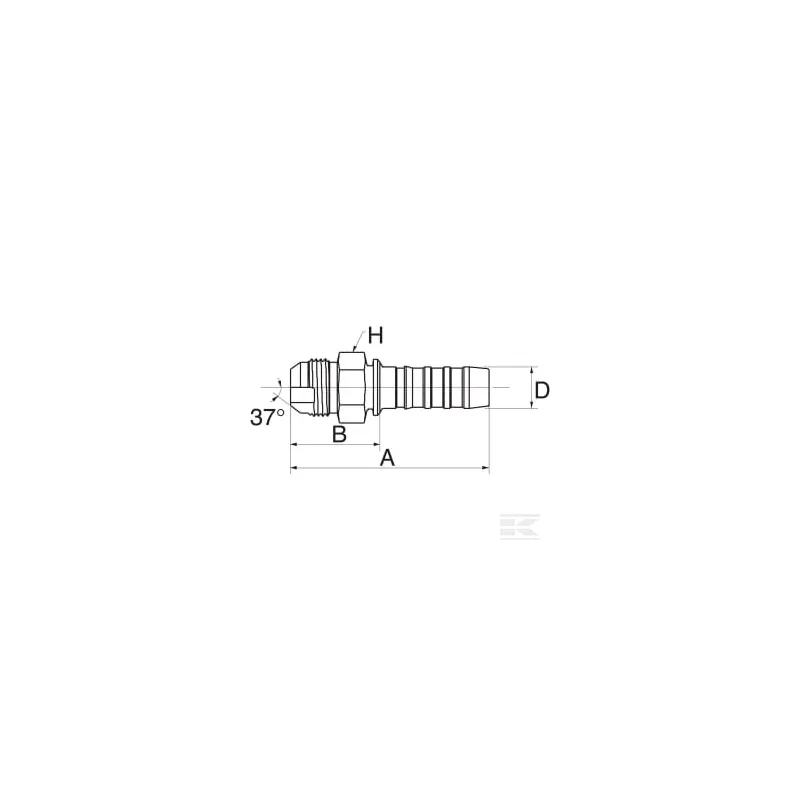 Racc. à sertir DN32-1"5/8 JIC