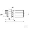 Racc. à sertir DN32-M52x2-38S