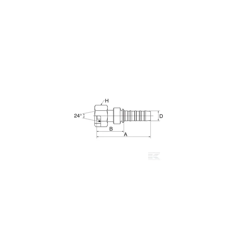 Racc. à sertir DN32-M45x2