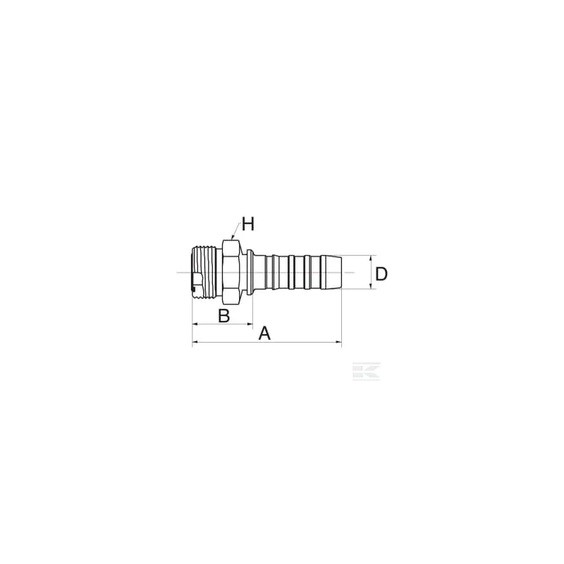 Racc. à sertir DN32-1"11/16 SAE