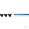 Courroie 2x3V 560 Optibelt