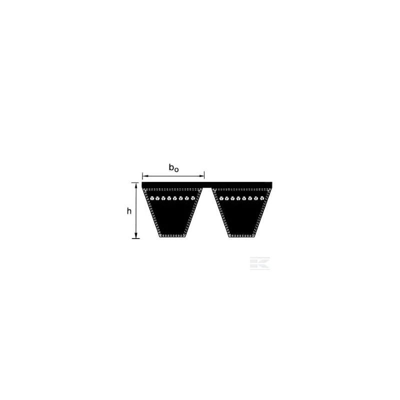 Courroie 2x3V 560 Optibelt