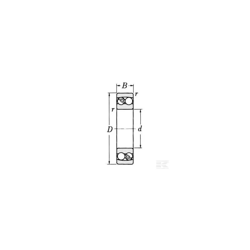 Roulement à billes auto-alignant 100x215x73mm SKF