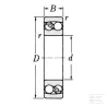 Roulement à billes auto-alignant 100x215x73mm SKF