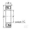 Roulement à billes auto-alignant 100x215x73mm SKF