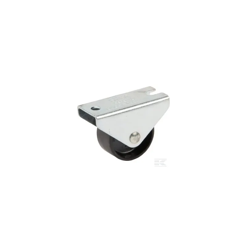 Roue fixe roulement en polyamide Ø25x13mm, Fixation de plaque: 40x17mm Load: 25kg, Tente