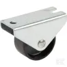 Roue fixe roulement en polyamide Ø25x13mm, Fixation de plaque: 40x17mm Load: 25kg, Tente