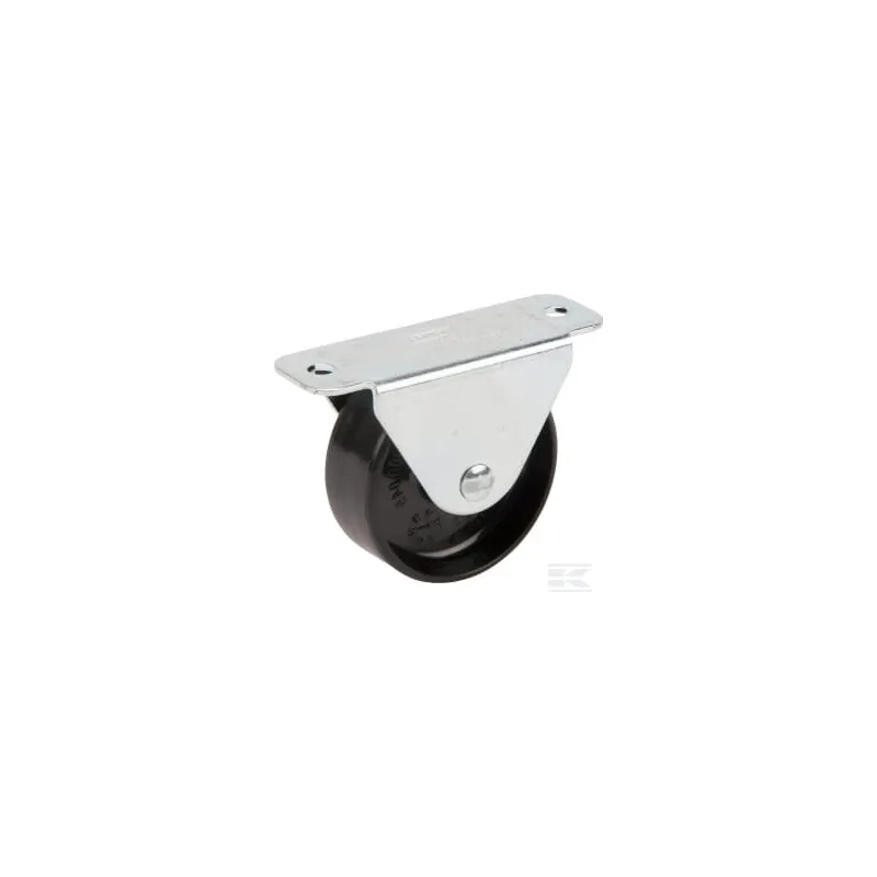 Roue fixe roulement en polyamide Ø45x18mm, Fixation de plaque: 67x24mm Load: 40kg, Tente