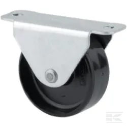 Roue fixe roulement en polyamide Ø30x15mm, Fixation de plaque: 45x20mm Load: 30kg Tente