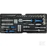 Coffre à outils à 3 tiroirs + 108 outils - clés/tournevis/pinces/marteau