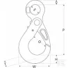 Croch sécur œillet RES13 13 mm