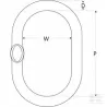 Anneau poire RML G10, 16/13mm