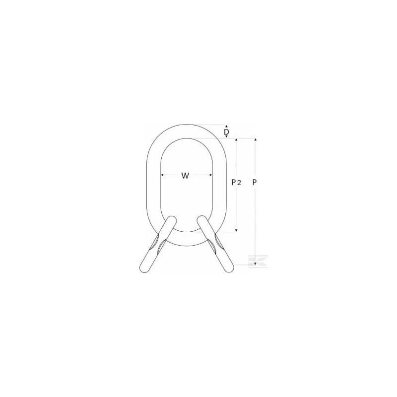 Anneau poire RMA10 3/4 10 mm