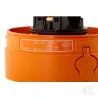Gyrophare halogène 24V boitier jaune avec boulon, Ø 147mm x190.5mm, Junior Plus par Hella