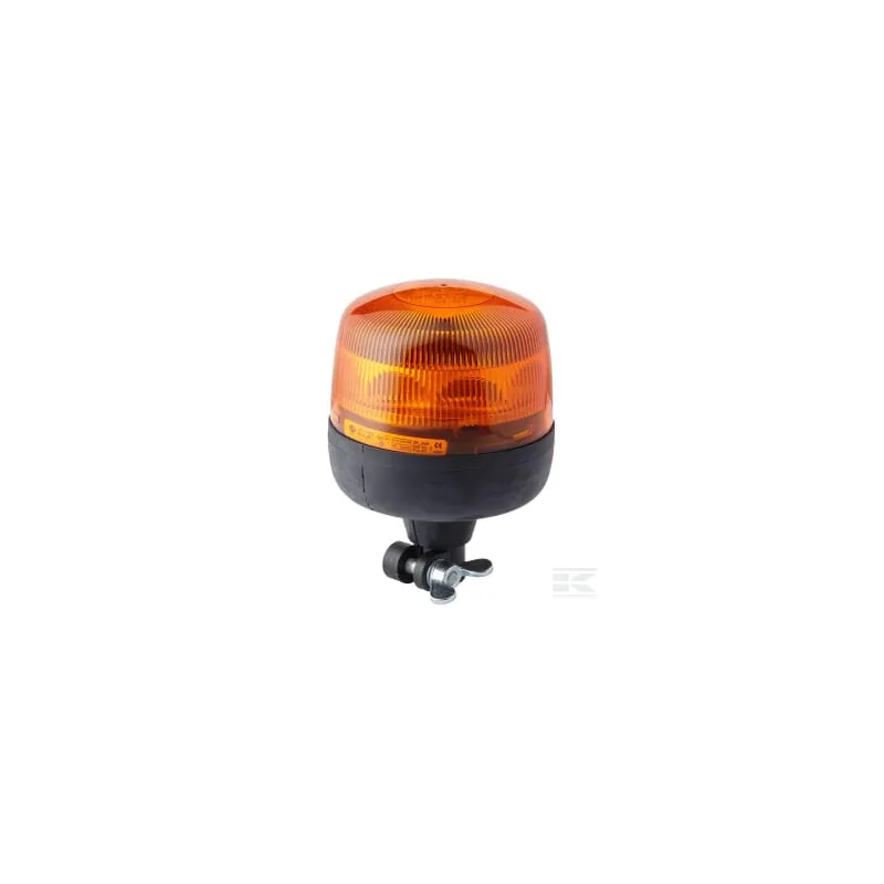 Gyrophare LED, rond, 12/24V, jaune/ambre, boulonné, 165x183mm, 8 LED, Hella