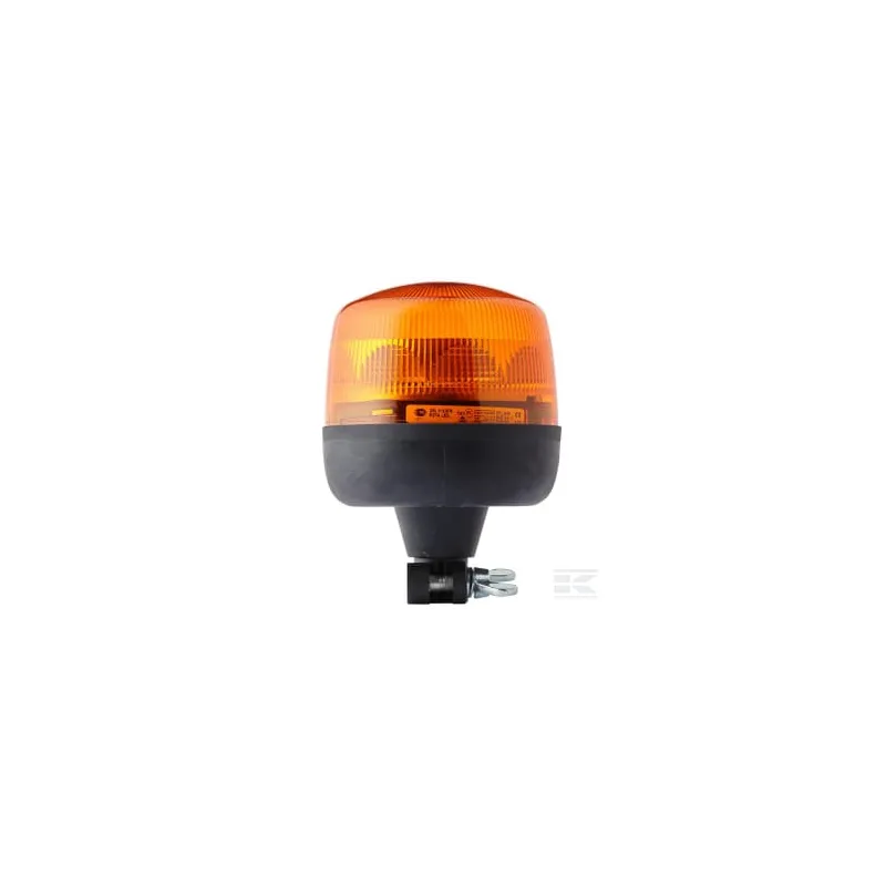 Gyrophare LED, rond, 12/24V, jaune/ambre, boulonné, 165x183mm, 8 LED, Hella