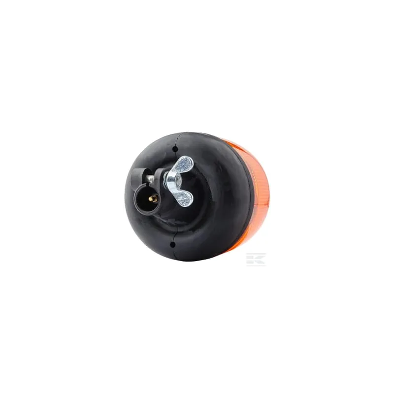 Gyrophare LED, rond, 12/24V, jaune/ambre, boulonné, 165x183mm, 8 LED, Hella