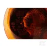 Gyrophare LED, rond, 12/24V, jaune/ambre, boulonné, 165x183mm, 8 LED, Hella