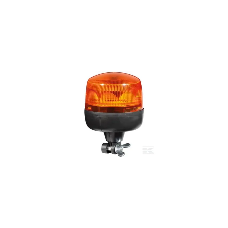 Gyrophare LED, rond, 12/24V, jaune/ambre, boulonné, 165x183mm, 8 LED, Hella