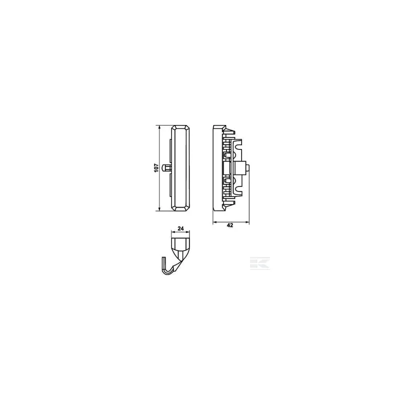 Feu de pénétration type stroboscopique