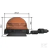 Gyrophare à LED, ronde, 12-24 V, ambre, magnétique, Ø 149 mm x 60 mm, K-LED Rebelution Hella