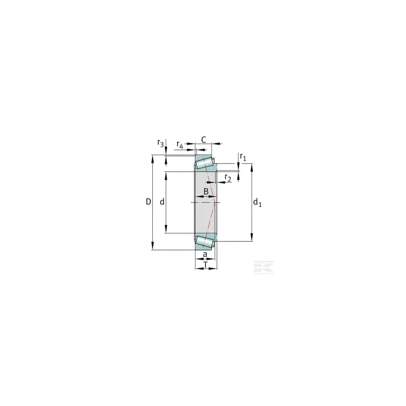 Roulement à rouleaux coniques 140x250x71.75mm INA/FAG