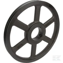 Poulie pour courroie trapézoïdale 2 rainures Z ou SPZ diamètre 319 mm pour douille taperlock 2012 Kramp