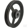 Poulie pour courroie trapézoïdale 2 rainures B ou SPB diamètre 322 mm Kramp