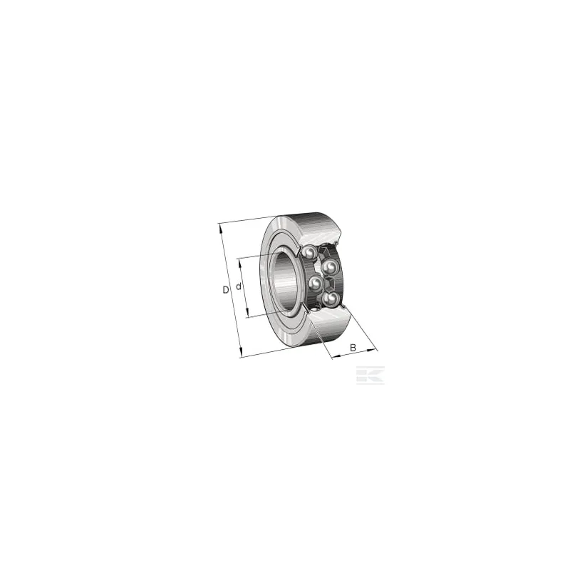 Roulement à billes à contact oblique 10x30x14mm INA/FAG