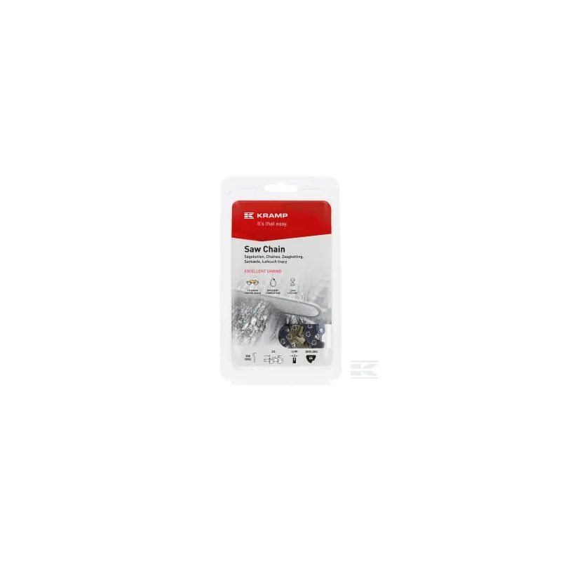 Chaîne de tronçonneuse .325" 1,5mm 64 DL dent à angle droit Blister Kramp