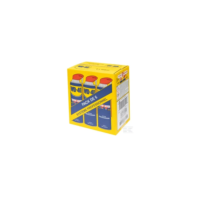Multifonction WD40 500ml pack de 6 aérosols