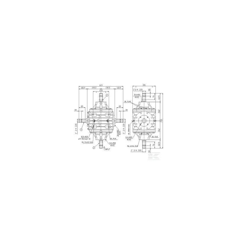 Boîtier T-331A 1:1,94