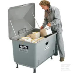 Conteneur fibre de verre gris 200L 890x590x810mm Cemo