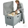 Conteneur fibre de verre gris 200L 890x590x810mm Cemo