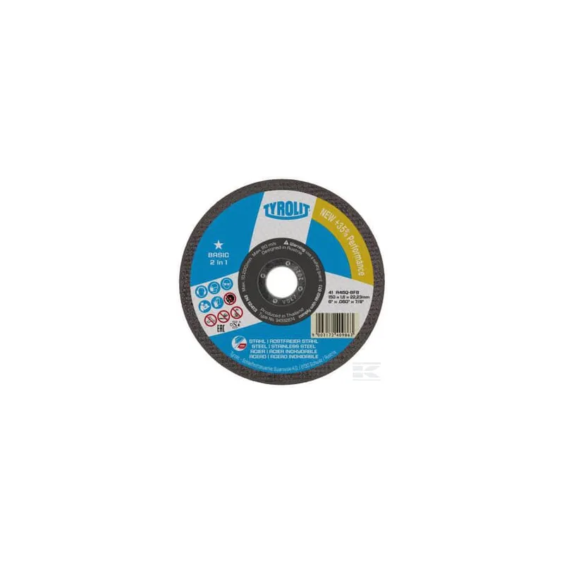 Disque à couper 125x1,6x22,23 F41 A46Q-BFB