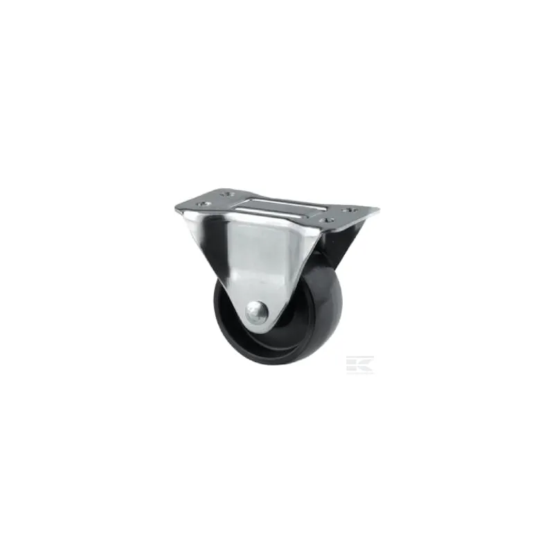 Roue fixe roulement en polyamide Ø65x30mm, Fixation de plaque: 95x54mm Load: 120kg Tente