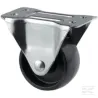 Roue fixe roulement en polyamide Ø65x30mm, Fixation de plaque: 95x54mm Load: 120kg Tente