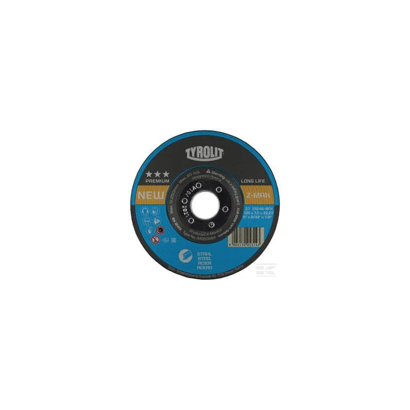 Disque abrasif 230x7x22,23mm ZA24S-BFX
