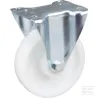 Roulettes pivotantes à bandage et / ou corps de roue en polyamide blanc, roulement à rouleaux 160 mm